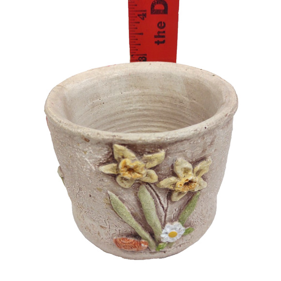 Vintage June Sears Planter Heaven Hill Design Pottery USA California Floral 3.5" - Picture 6 of 7